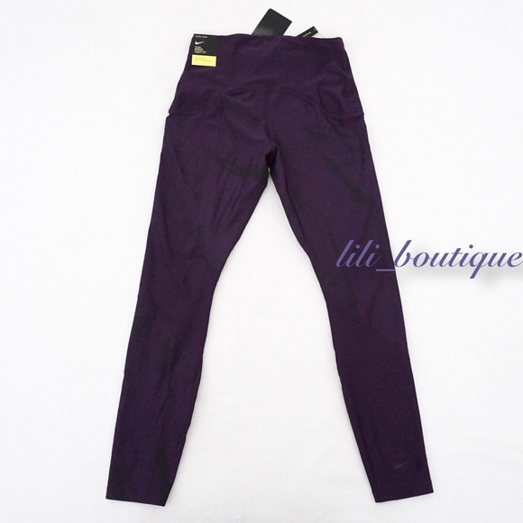 NWT Nike BV4385-525 Women Speed Tight 7/8 Training Leggings Flash Purple Black M - Picture 2 of 11